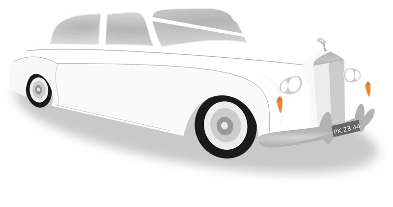 Limousine Car Wedding Stickdatei – Fahrzeuge
