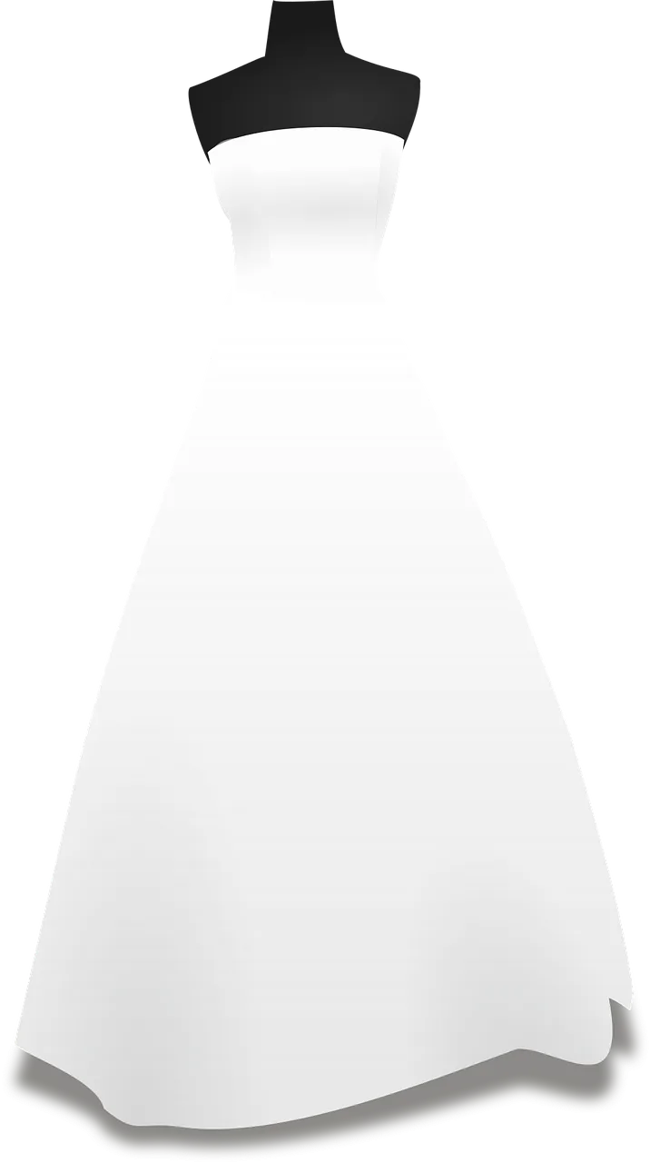 Wedding dress Grown Robe Stickdatei – Herzen & Liebe