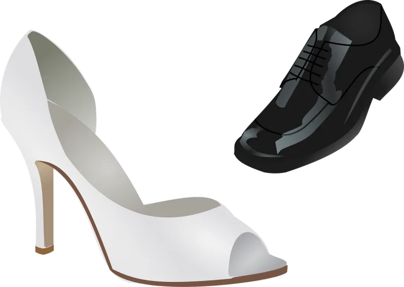 Shoes Wedding Stiletto Stickdatei – Herzen & Liebe