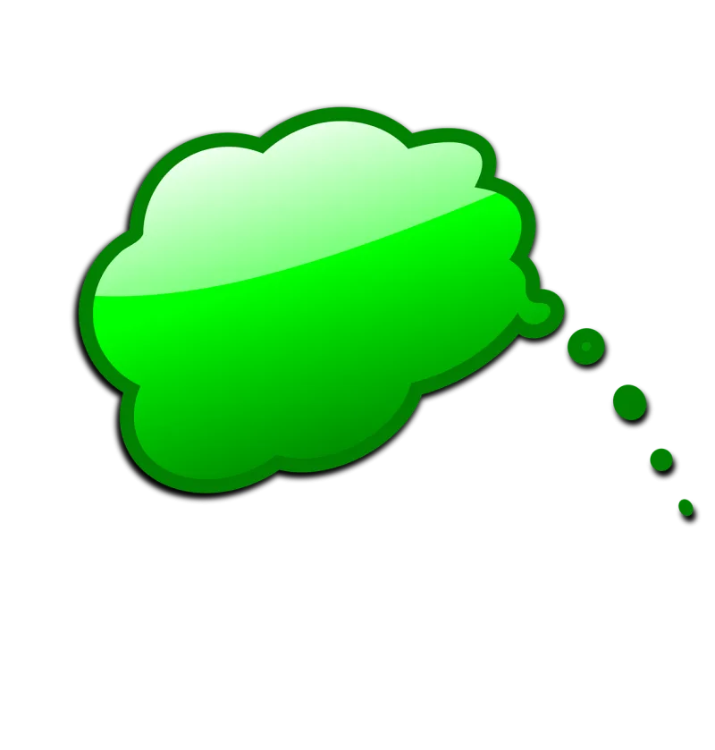 Thinking Bubble Idea Stickdatei – Natur