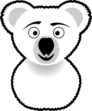 Koala Snout Bear Stickdatei
