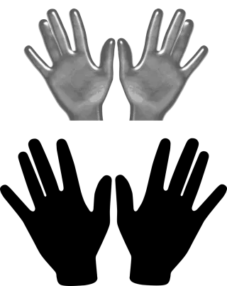 Hands Fingers Spread Stickdatei