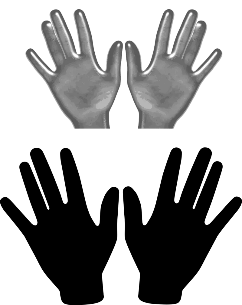 Hands Fingers Spread Stickdatei – Natur