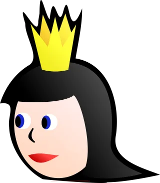 Queen Princess Head Stickdatei