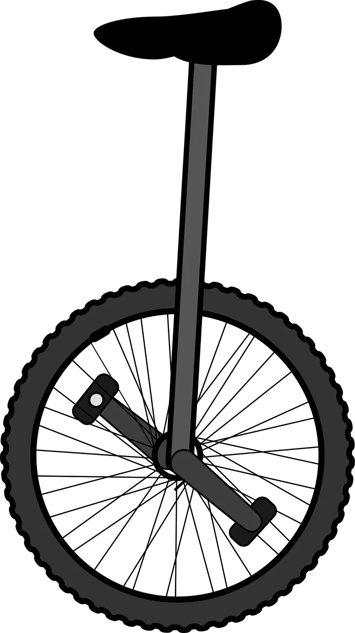 Unicycle Balance Wheel Stickdatei – Sport