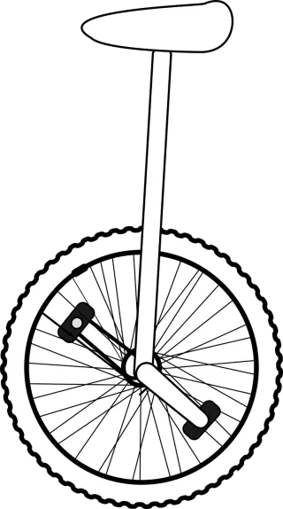 Unicycle Balance Wheel Stickdatei