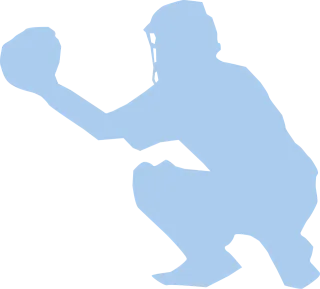 Baseball Catcher Squat Stickdatei