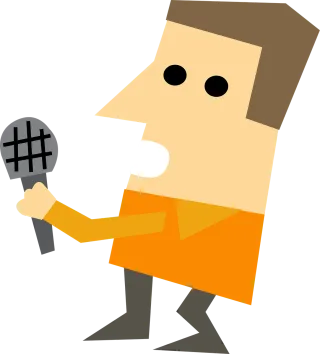 Interviewer Chat-show host Characters Stickdatei