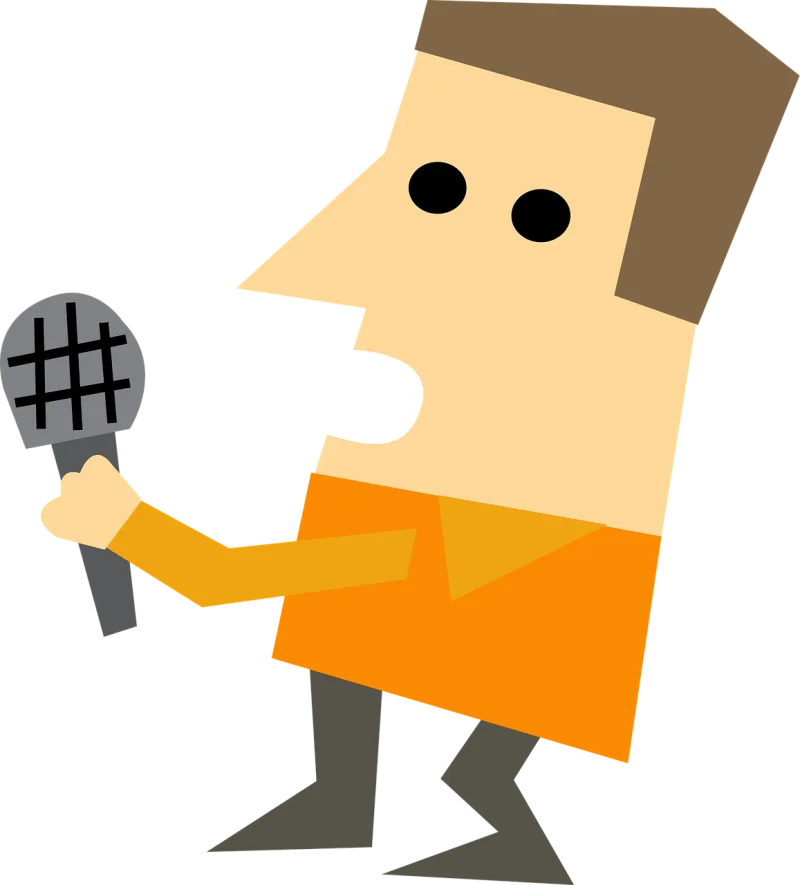 Interviewer Chat-show host Characters Stickdatei – Musik