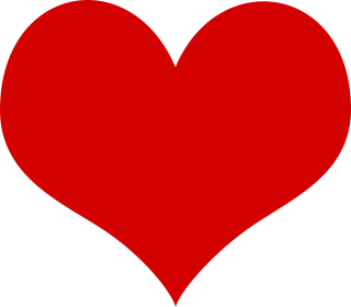 Hear Love Red Stickdatei