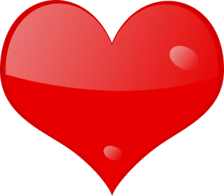 Hear Love Red Stickdatei
