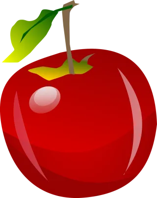 Apple Fruit Nature Stickdatei