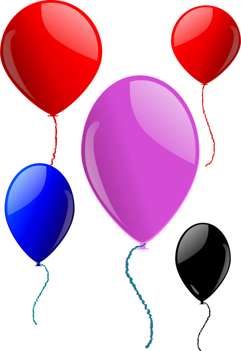 Balloons Party Floating Stickdatei – Kinder
