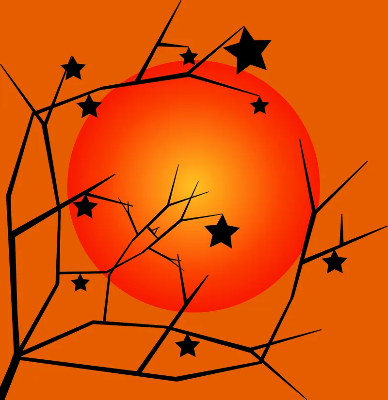 Sun Nature Twilight Stickdatei – Natur