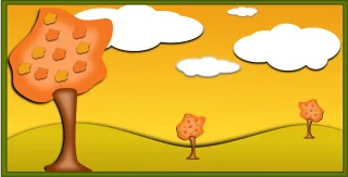 Autumn Clouds Fall Stickdatei