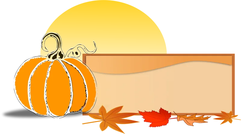 Foliage Pumpkin Nature Stickdatei – Natur