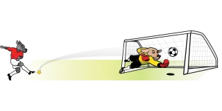 Soccer Football Goal Stickdatei
