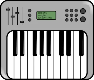 Synthesizer Keyboard Sound Stickdatei