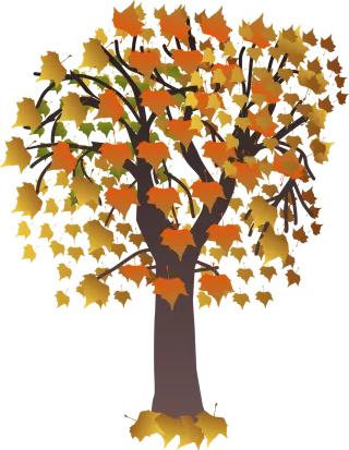 Autumn Foliage Brown Stickdatei