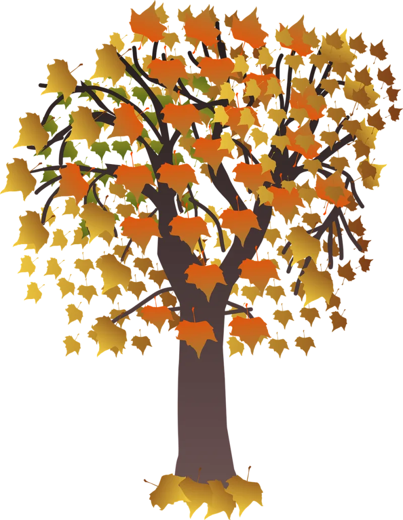 Autumn Foliage Brown Stickdatei – Natur