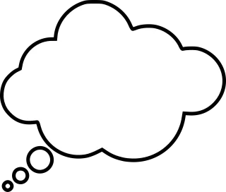 Speech bubble Thought Cloud Stickdatei