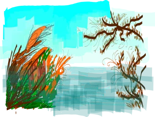 River Reed Bank Stickdatei