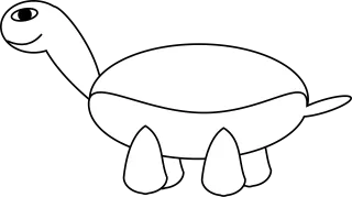 Tortoise Turtle Smiling Stickdatei