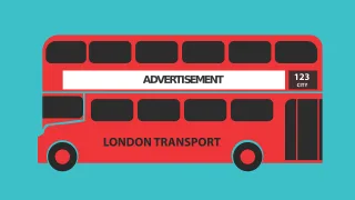 London Bus London bus Stickdatei