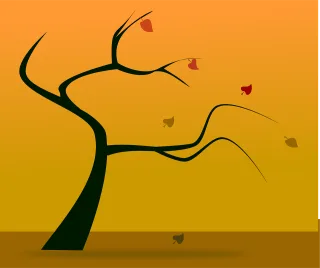 Autumn Fall Landscape Stickdatei