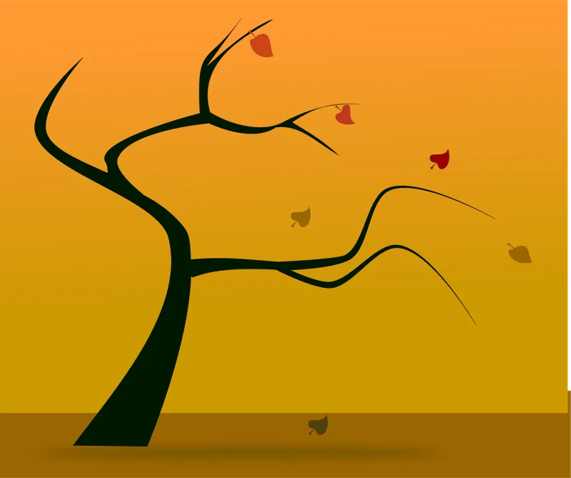 Autumn Fall Landscape Stickdatei – Natur