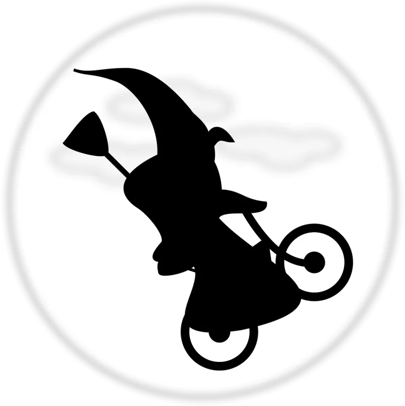 Witch Et Bicycle Stickdatei – Sport