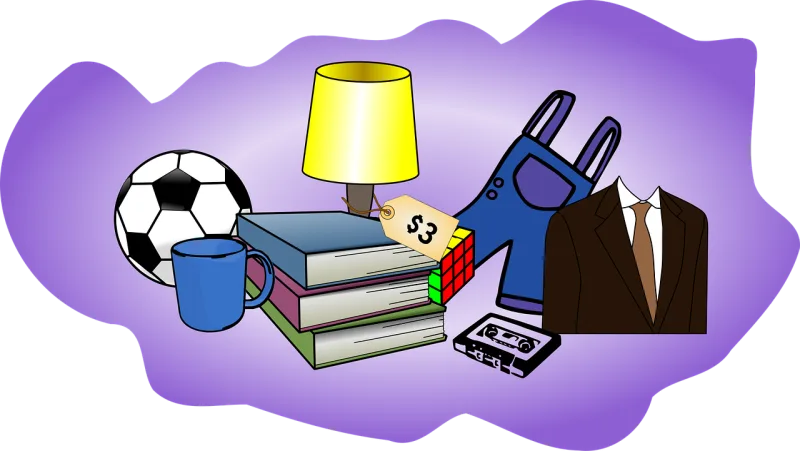 Garage sale Jumble sale Car boot sale Stickdatei – Sport