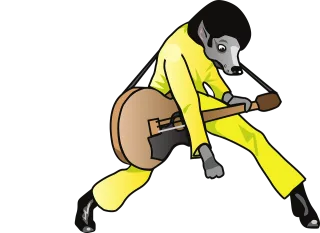 Elvis presley Pet Dog Stickdatei