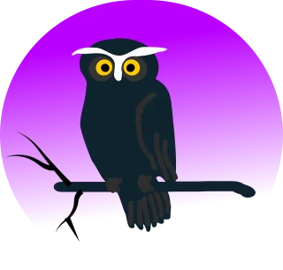 Owl Eagle owl Night Stickdatei