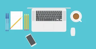 Laptop Pencil Office Stickdatei – Essen & Trinken