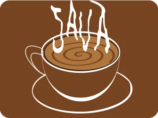 Café Java Logo Stickdatei