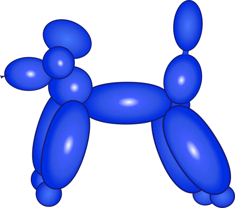 Poodle Dog Balloon Stickdatei – Fahrzeuge