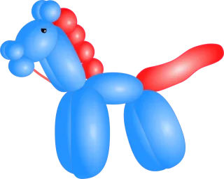 Horse Balloon Fantasy Stickdatei