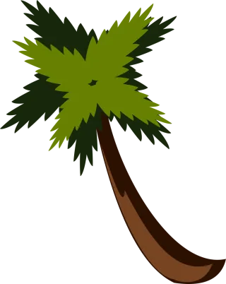 Palm tree Beach Jungle Stickdatei
