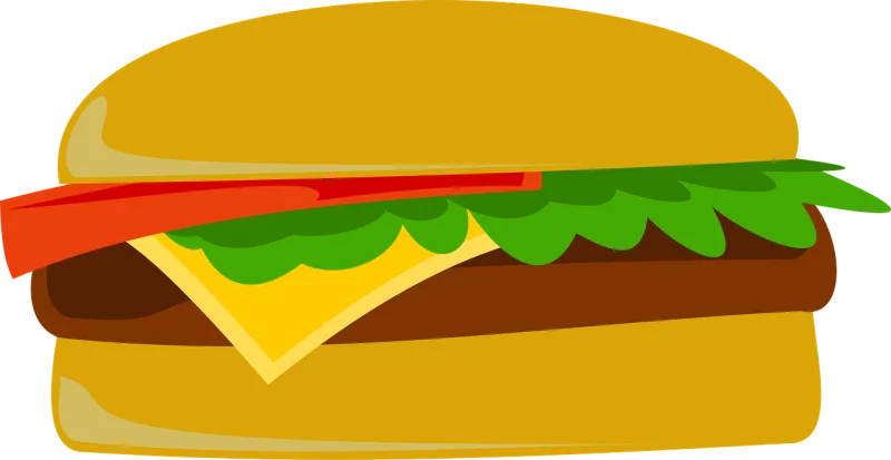 Burger Hamburger Fast food Stickdatei – Essen & Trinken