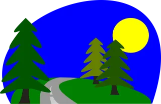 Road Drive Forest Stickdatei