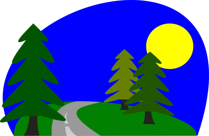 Road Drive Forest Stickdatei – Natur
