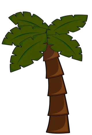 Palm tree Nature Jungle Stickdatei