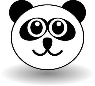 Panda Bear Nature Stickdatei