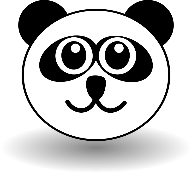 Panda Bear Nature Stickdatei – Tiere