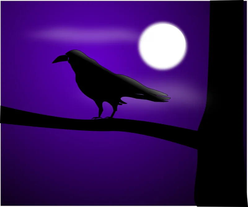 Raven Crow Bird Stickdatei – Natur
