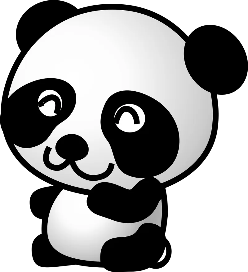 Panda Bear Animal Stickdatei – Tiere