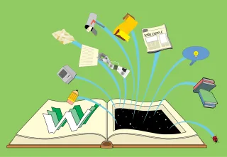 Black hole Vortex Book Stickdatei