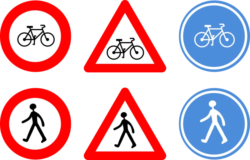 Road signs Bicycle Cycle Stickdatei – Sport