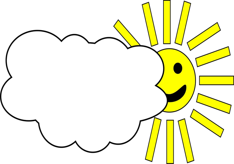 Cloud Nature Sun Stickdatei – Natur